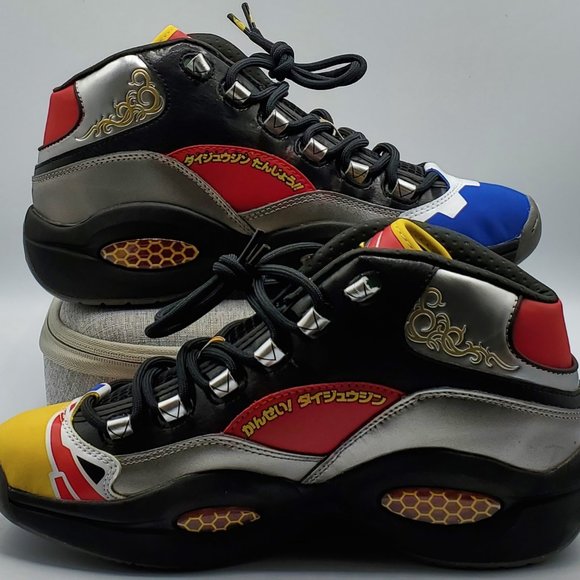 Reebok Question Mid x Power Rangers Megazord Shoes Men's Size 9.5 GY0590 NEW - Picture 2 of 10